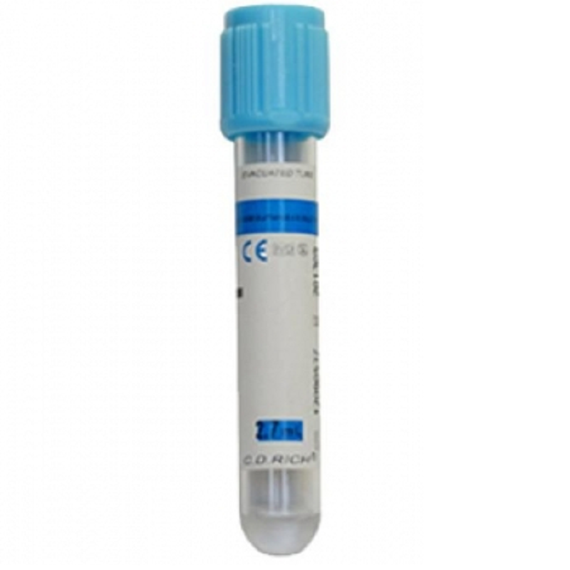 Пробірка Вакуумна «CDRICH», з натрій цитрат (3,8%), 4,5 мл, 13х100 мм №100